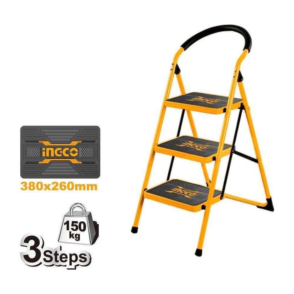 Ingco HLAD09031 Steel Ladder 3 Steps - KHM Megatools Corp. Ingco HLAD09031 Steel Ladder 3 Steps - KHM Megatools Corp.